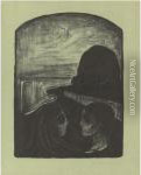 Anziehung I (woll 75) Oil Painting - Edvard Munch