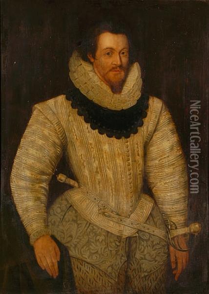 A Three-quarter Length Portrait Of Robert Dudley, Earl Of Leicester