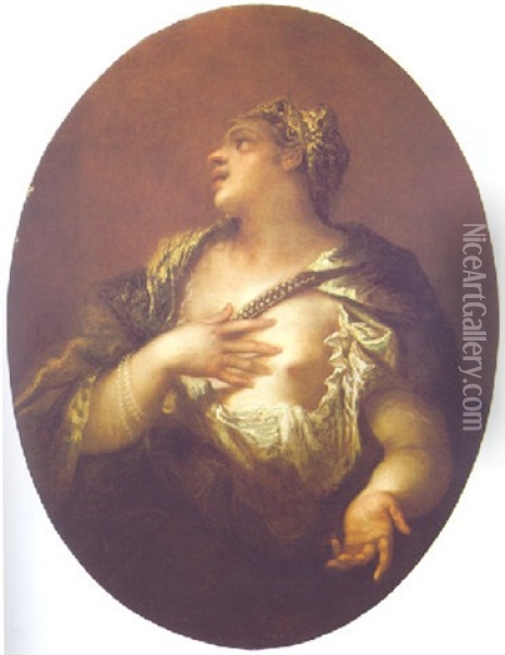 Allegorische Figur Oil Painting - Giovanni Antonio Guardi