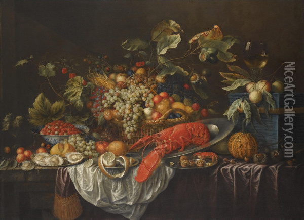 A Still Life Oil Painting - Cornelis De Bryer