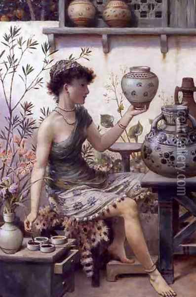 The Potter's Daughter Oil Painting - William Stephen Coleman
