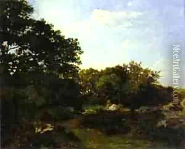 Forest Of Fontainebleau 1865 Oil Painting - Frederic Bazille