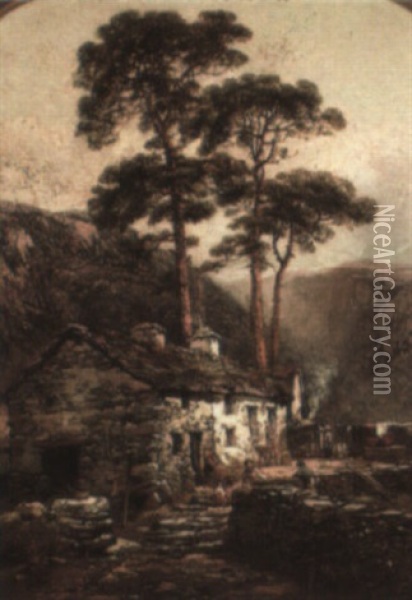 Betty.s Coed , North Wales Oil Painting - William Oliver the Younger