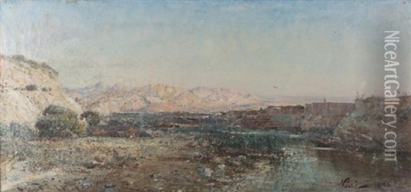 Paysage Dalgerie Oil Painting - Maxime Noire