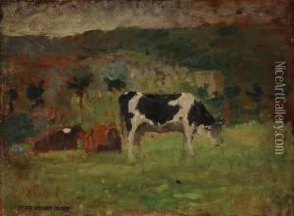 Etude De Vache Normande Oil Painting - Ernest Quost