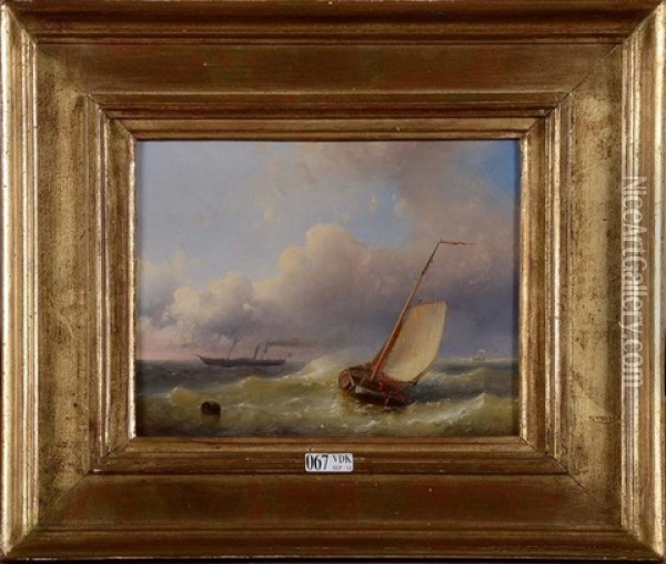 Marine Oil Painting - Abraham Hulk the Elder