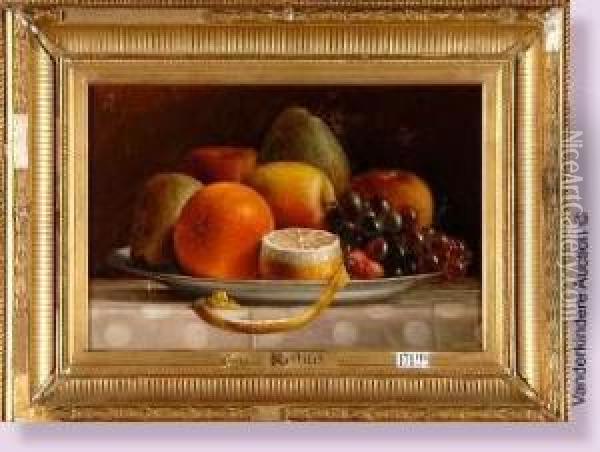 Nature Morte Aux Fruits Oil Painting - Jean-Baptiste Robie