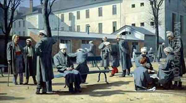 The Convalescents Oil Painting - Marie-Francois-Firmin Girard