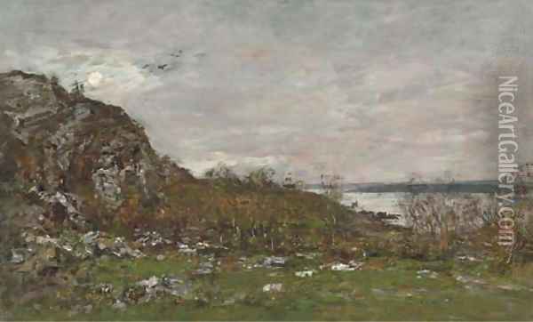 Embouchure de l'Elorn aux environs de Brest Oil Painting - Eugene Boudin