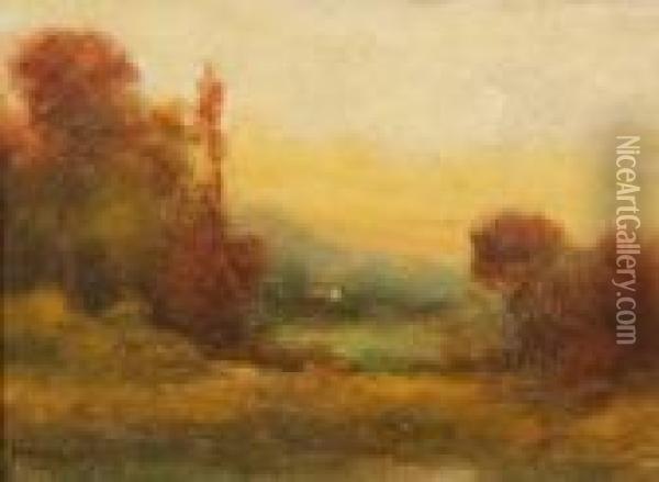 Autumn Landscape Oil Painting - Hudson Mindell Kitchell