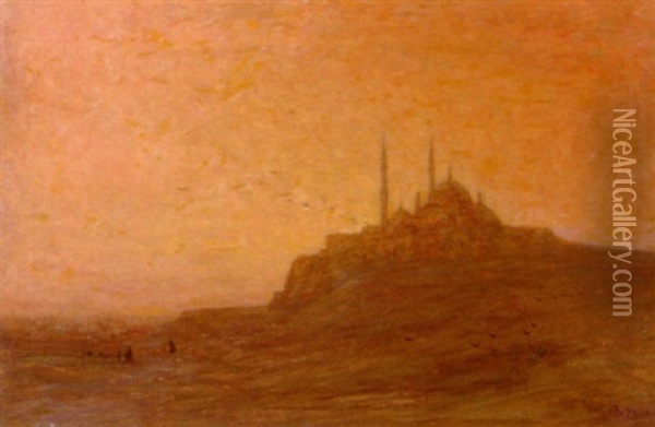 Na Semoen, Achter Bij De Citadel, Cairo Oil Painting - Philip Zilcken