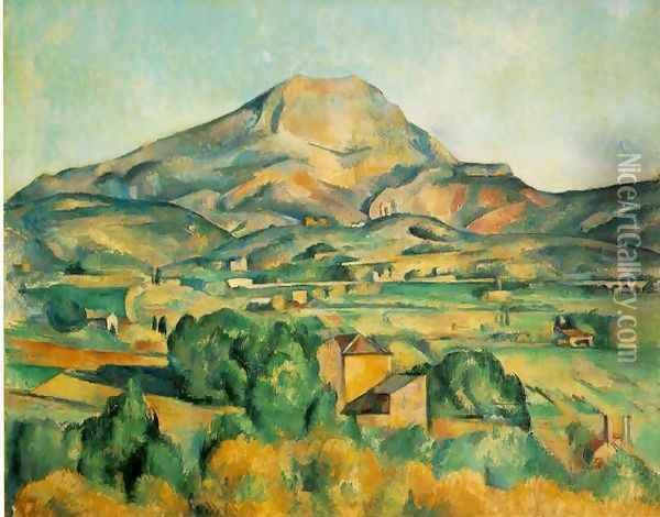 Mont Sainte Victoire (Barnes) Oil Painting - Paul Cezanne