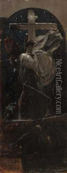 Erzengel Oil Painting - Nikolaus Gysis
