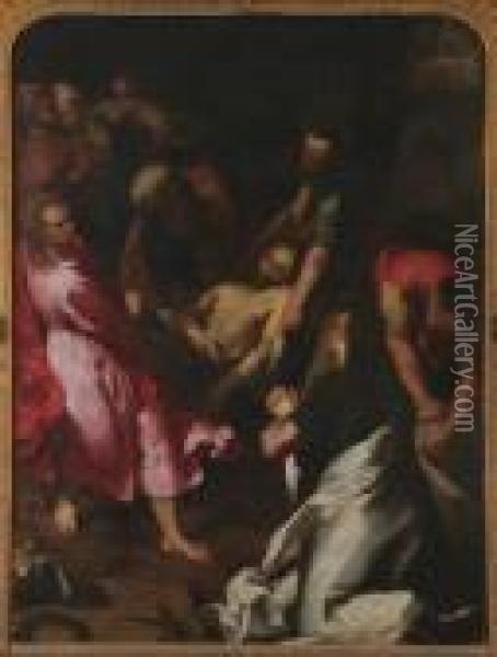 The Entombment Of Christ Oil Painting - Federico Fiori Barocci