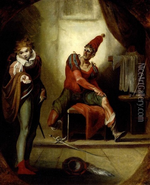 Every Man In His Humour, Act I Scene V Oil Painting - Henry Fuseli