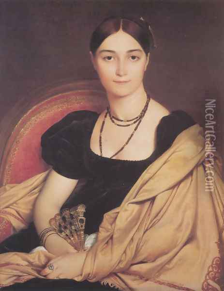 Madame Duvaucey Oil Painting - Jean Auguste Dominique Ingres