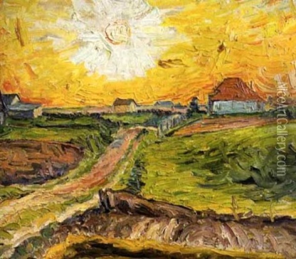 Kesaaurinko Oil Painting - William Lonnberg