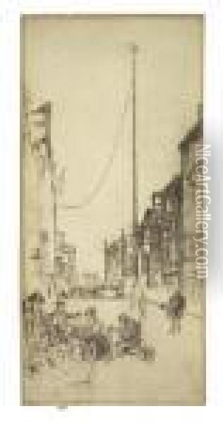 The Mast, From: The First Venice Set Oil Painting - James Abbott McNeill Whistler