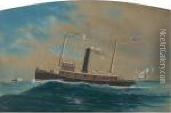 The Ship 'mason' At Sea Oil Painting - James Gale Tyler