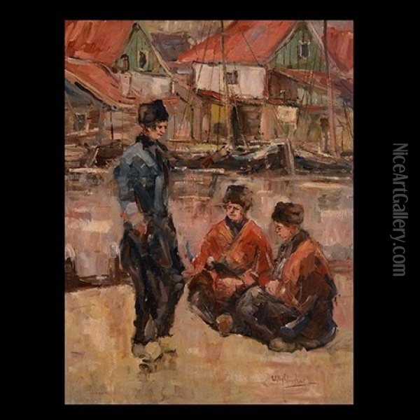 Chukotka Fishing Village Oil Painting - Willy Sluijter