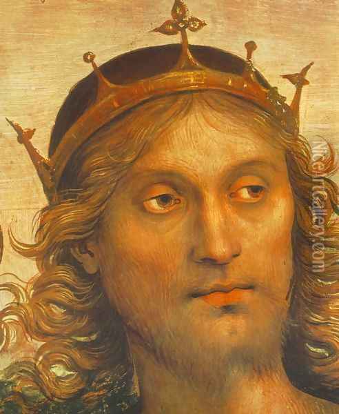 The Almighty with Prophets and Sybils (detail) 2 Oil Painting - Alvaro Di Pietro (Pirez D'Evora)