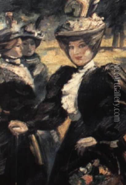 In The Park Oil Painting - Bessie MacNicol