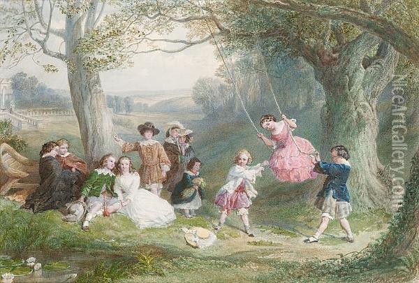 Fete Champetre Oil Painting - Frederick Goodall