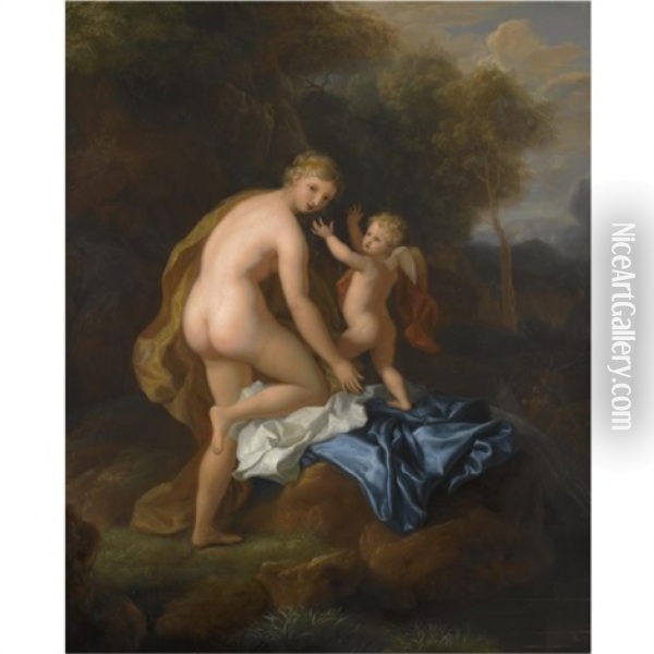 Venus And Cupid Oil Painting - Hendrik van Limborch