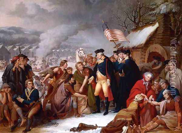George Washington at Valley Forge Oil Painting - Tompkins Harrison Matteson