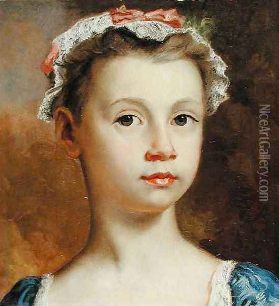 Sketch of a Young Girl Oil Painting - Joseph Highmore