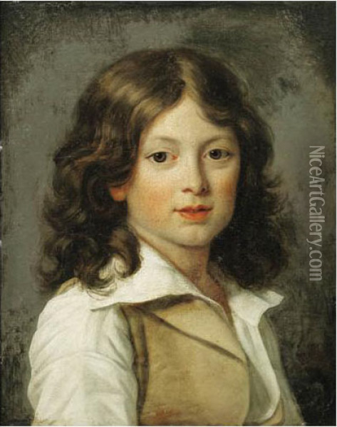 Portrait De Pierre Robillard De Peronville Oil Painting - Jean Louis Laneuville