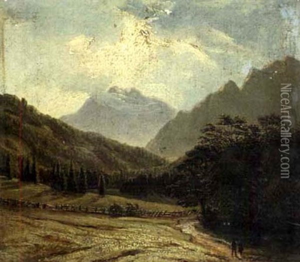 Walchenberg Gegen Tiefenthal Oil Painting - Johann Baptist Alois Makart