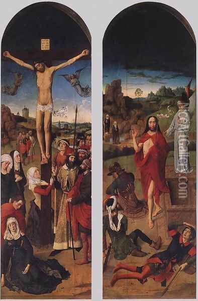 Passion Altarpiece (side wings) 2 Oil Painting - Dieric the Elder Bouts