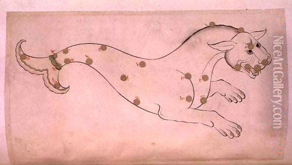Constellations Cetus, the whale Oil Painting - Suvar Al-Kavakib