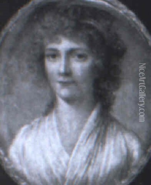 A Lady Oil Painting - John Hazlitt