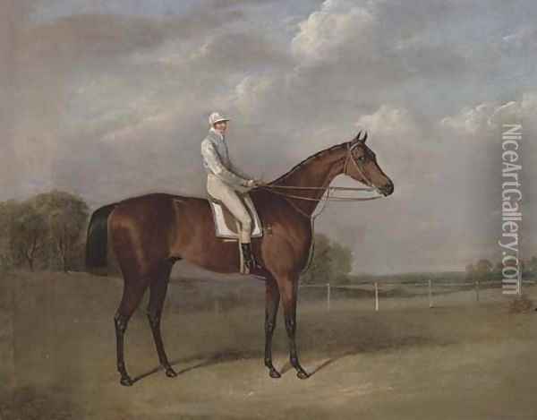 Robert Ridsdale's Bloomsbury, with Templeman up Oil Painting - John Frederick Herring