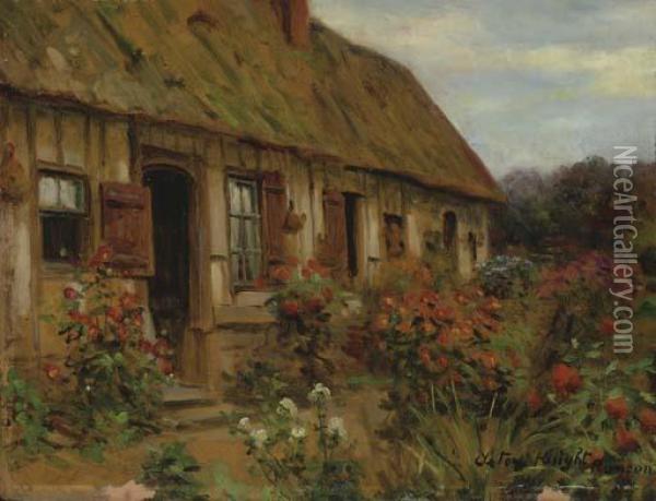 Cottage In Rancon Oil Painting - Louis Aston Knight