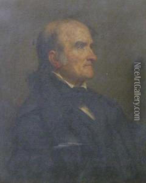 Portrait Of William Fry Oil Painting - George Peter Alexander