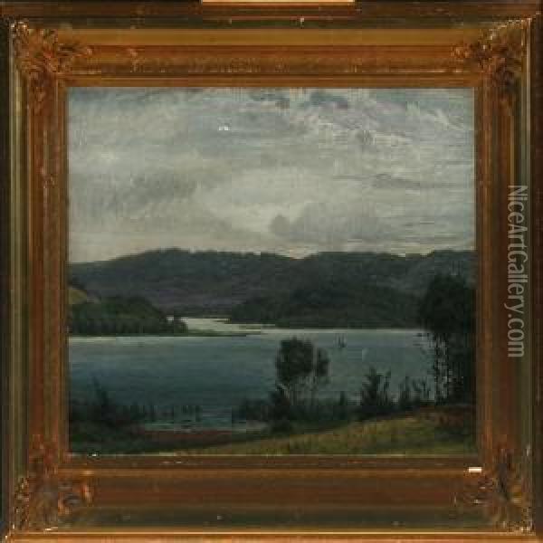 Night At Himmelbjerget Oil Painting - Johannes Boesen