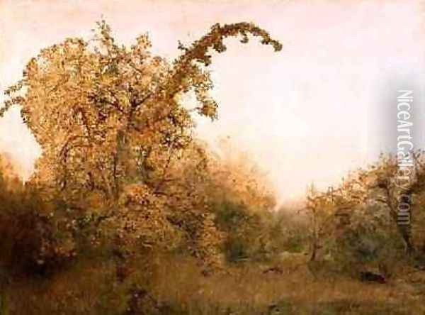 The Old Pear Tree Oil Painting - John William North