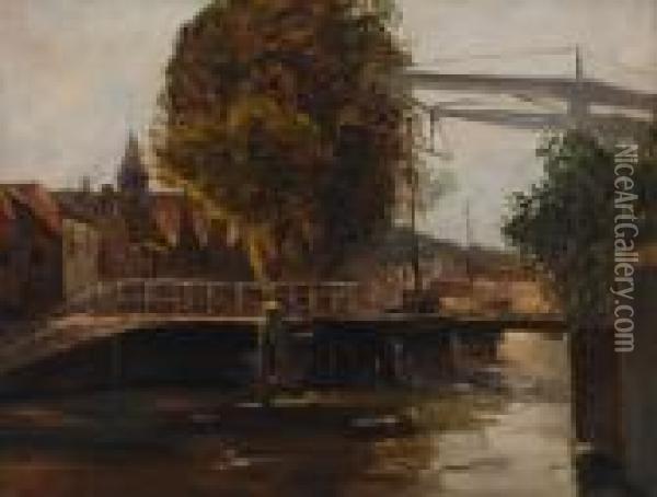 View Of Katwijk Oil Painting - German Grobe
