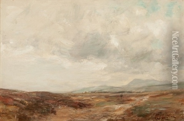Highland Skyscape Oil Painting - Sir James Lawton Wingate