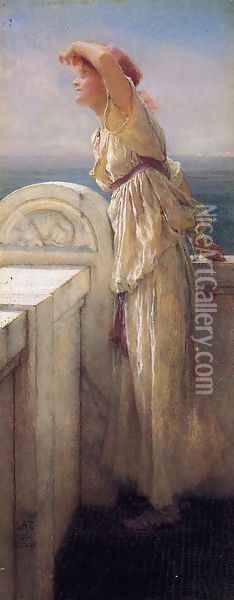 Hopeful Oil Painting - Sir Lawrence Alma-Tadema