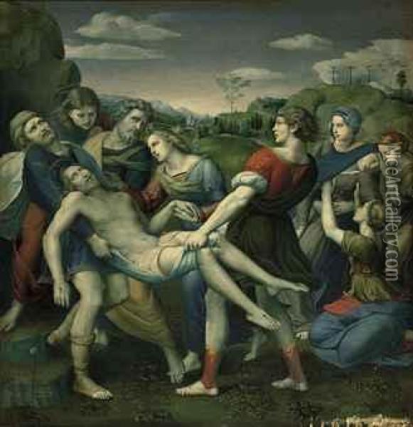 The Entombment Oil Painting - Raphael (Raffaello Sanzio of Urbino)