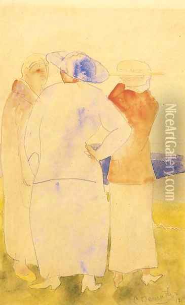 The Conversation Oil Painting - Charles Demuth