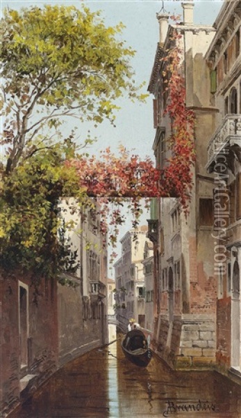 Palazzo Albrizzi, Venedig Oil Painting - Antonietta Brandeis