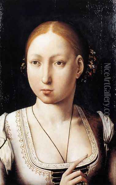 Portrait of Joan the Mad Oil Painting - Juan De Flandes