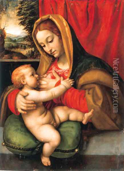 The Madonna and Child Oil Painting - Andrea Solario