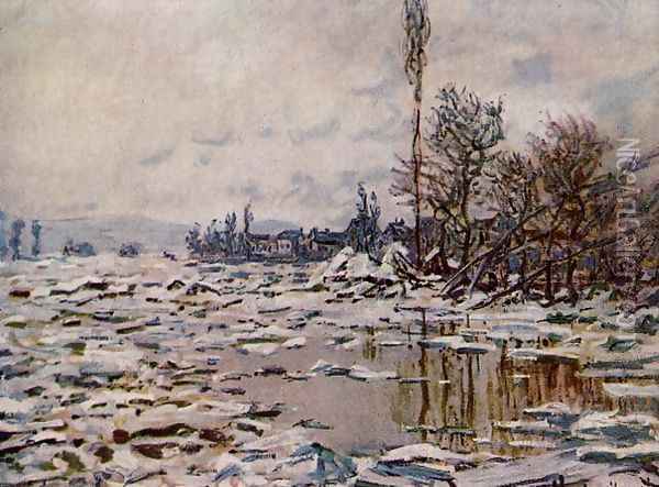 Breakup of the Ice, Lavacourt Oil Painting - Claude Oscar Monet