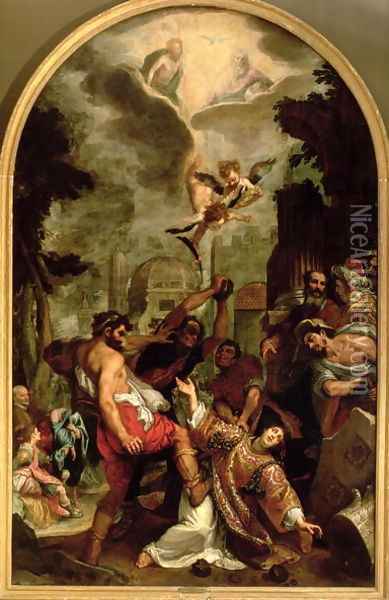 The Martyrdom of St. Stephen Oil Painting - Lodovico Cardi Cigoli